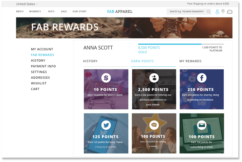 Earn Points Loyalty Programs For Retail