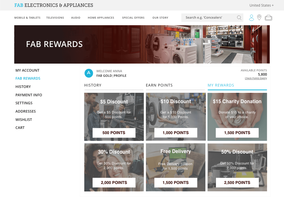 Loyalty Rewards Electronics Appliances