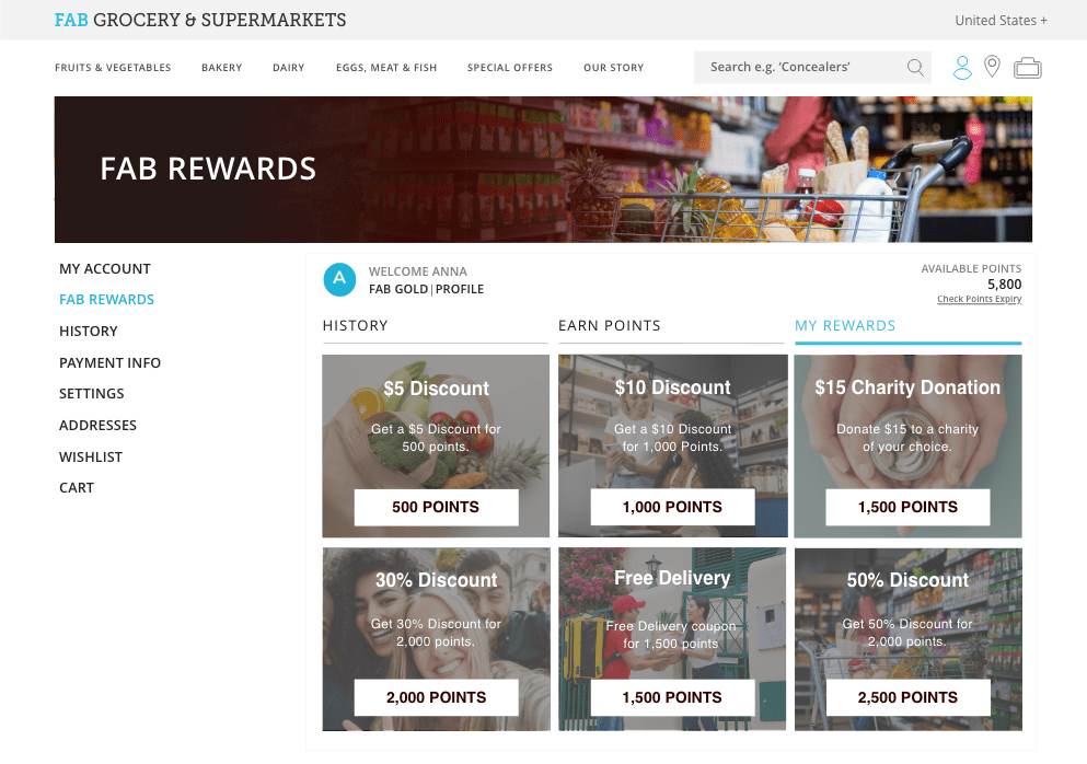 Loyalty Rewards Grocery Supermarkets